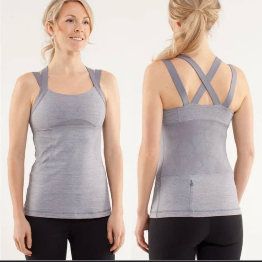 Lululemon Luxtreme Chaturanga Tank w Built in Bra Double Straps. Like new.